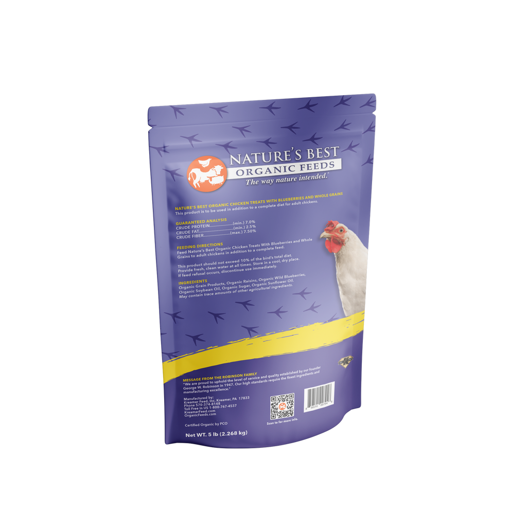 Organic Chicken Treats with Blueberries, Grains, & Oats