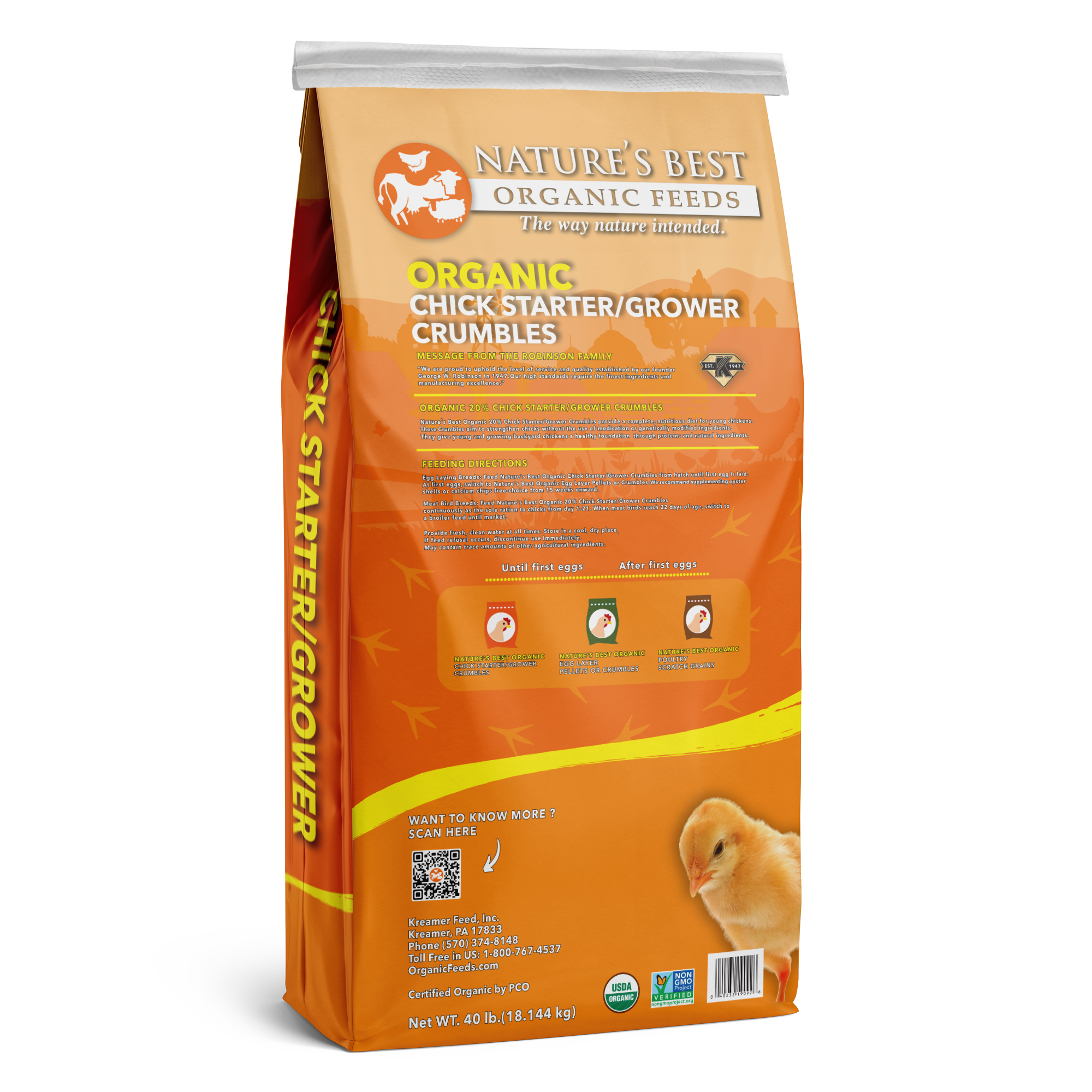 Organic Chick Starter/Grower Crumbles