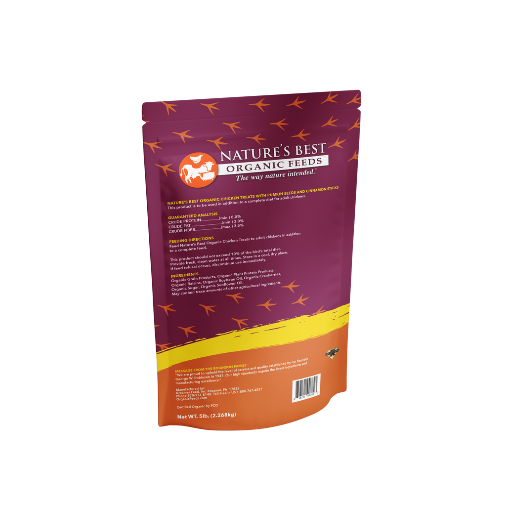 Organic Chicken Treats with Cinnamon & Raisins