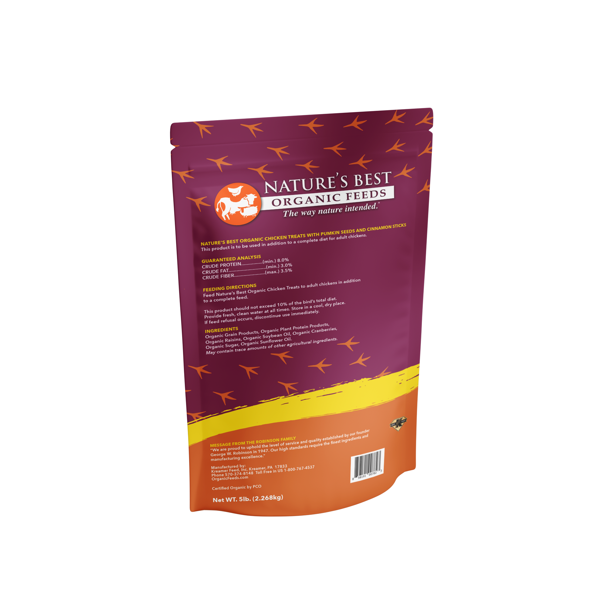 Organic Chicken Treats with Cinnamon & Raisins