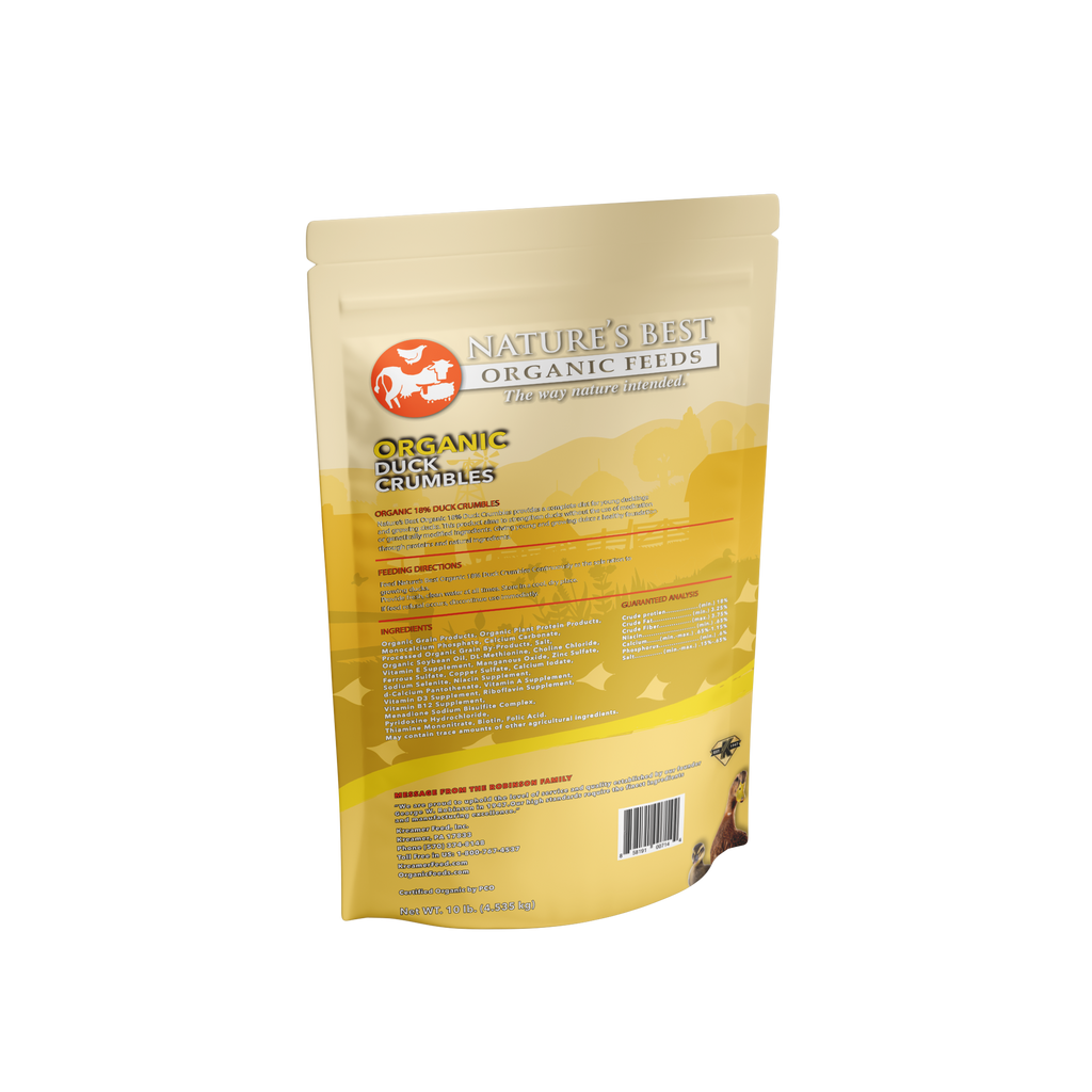Organic Duck Starter Crumbles