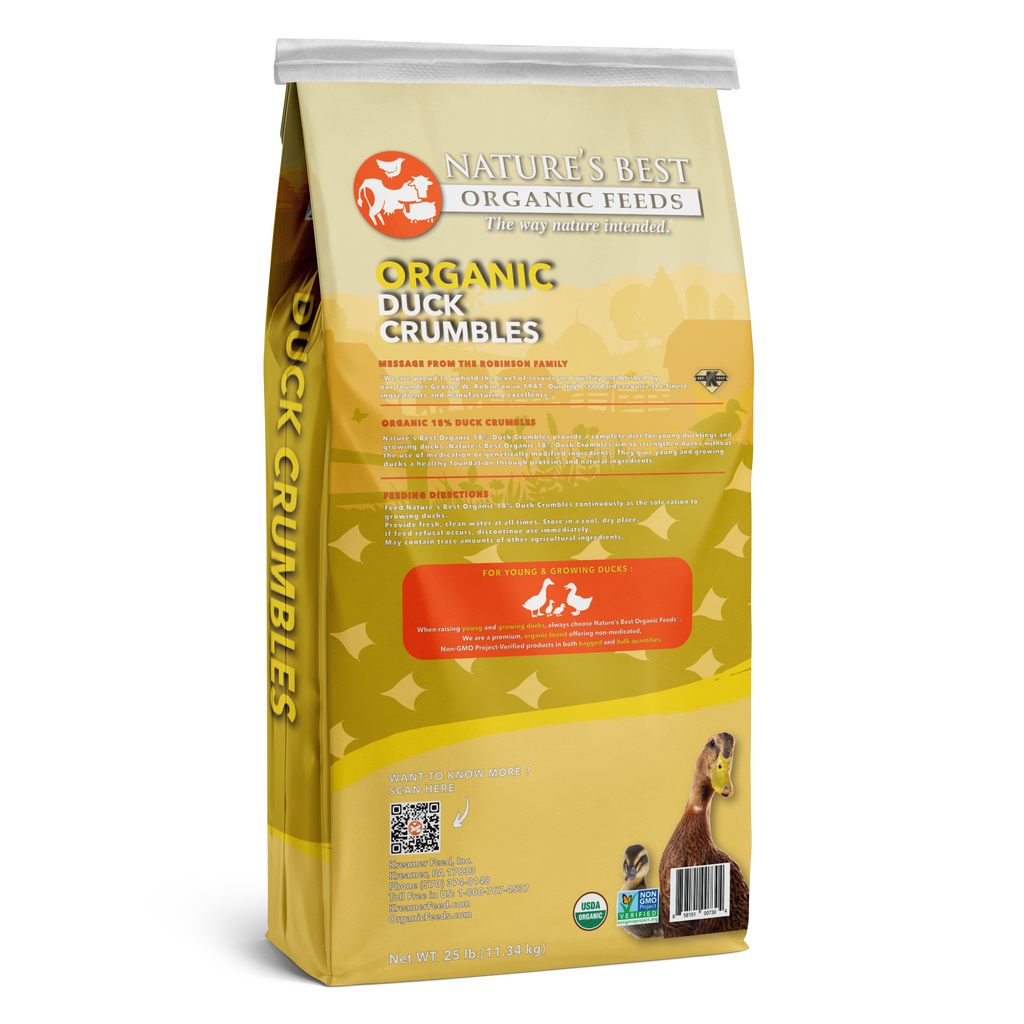 Organic Duck Starter Crumbles