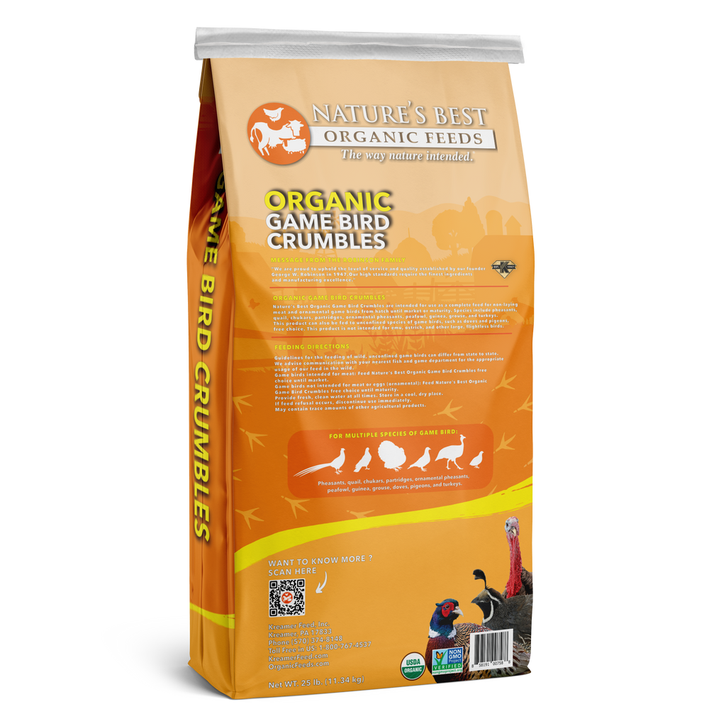 Organic Game Bird Crumbles