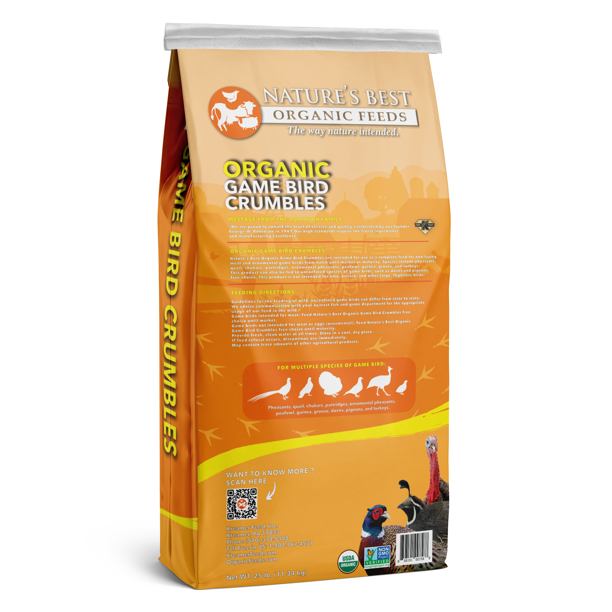 Organic Game Bird Crumbles