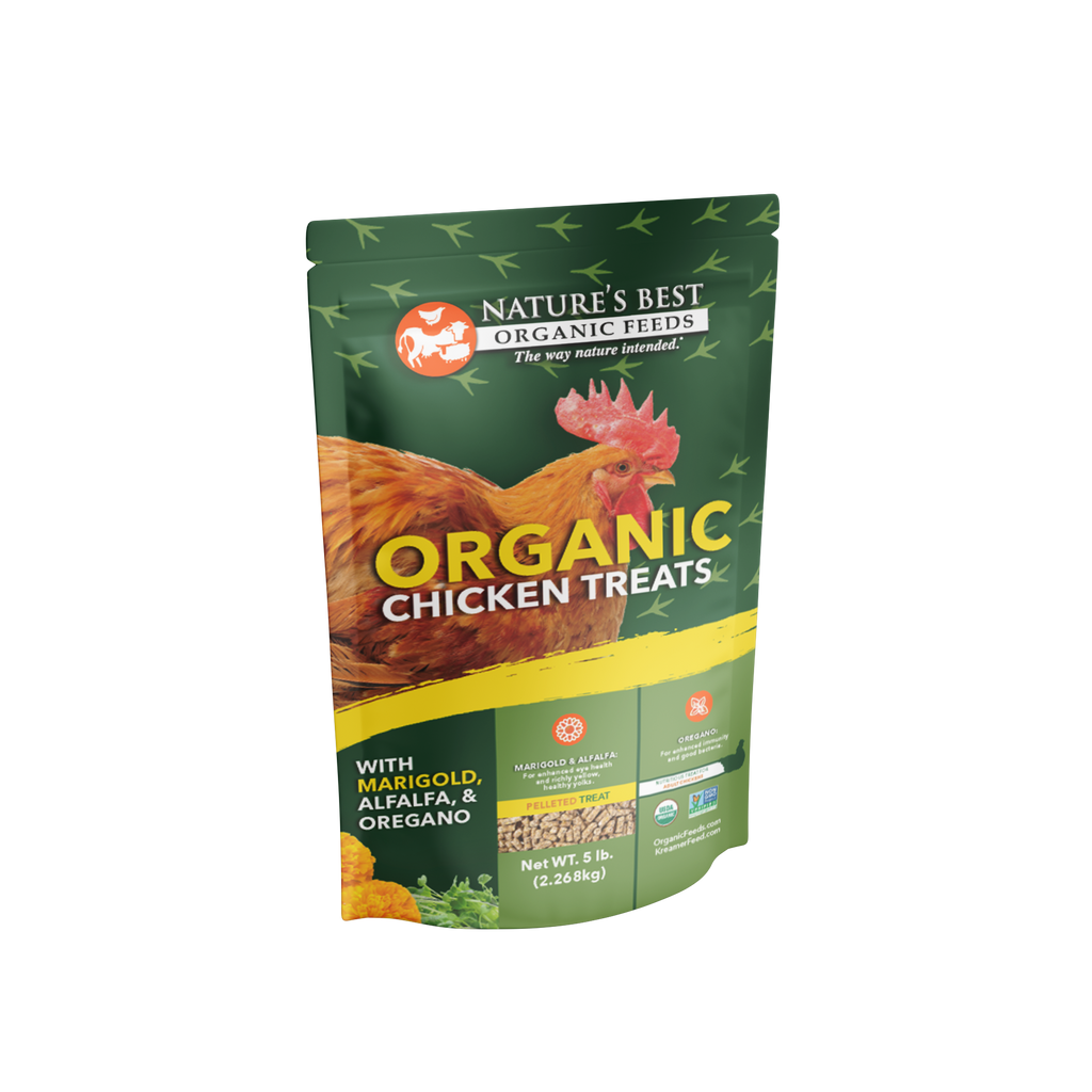 Organic Chicken Treats with Marigold, Alfalfa, & Oregano