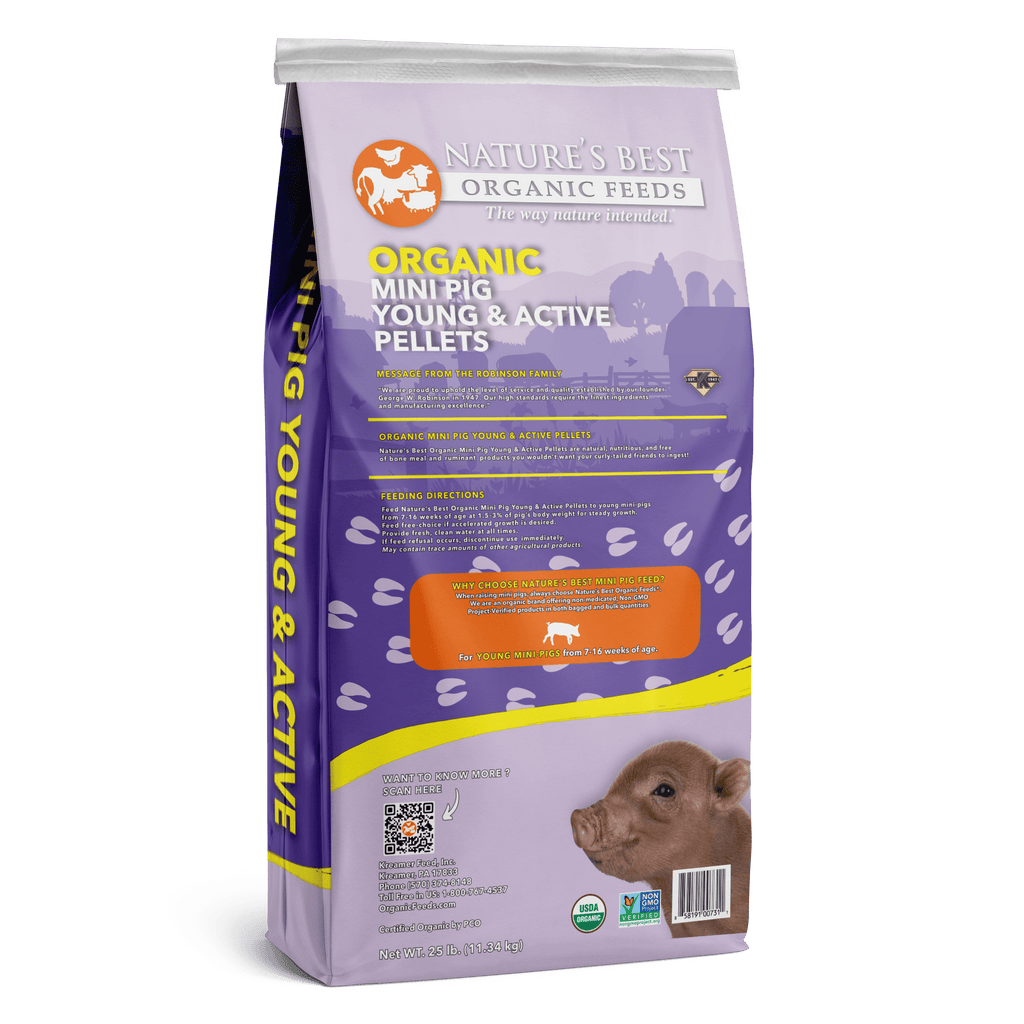 Organic Mini Pig Young & Active Pellets
