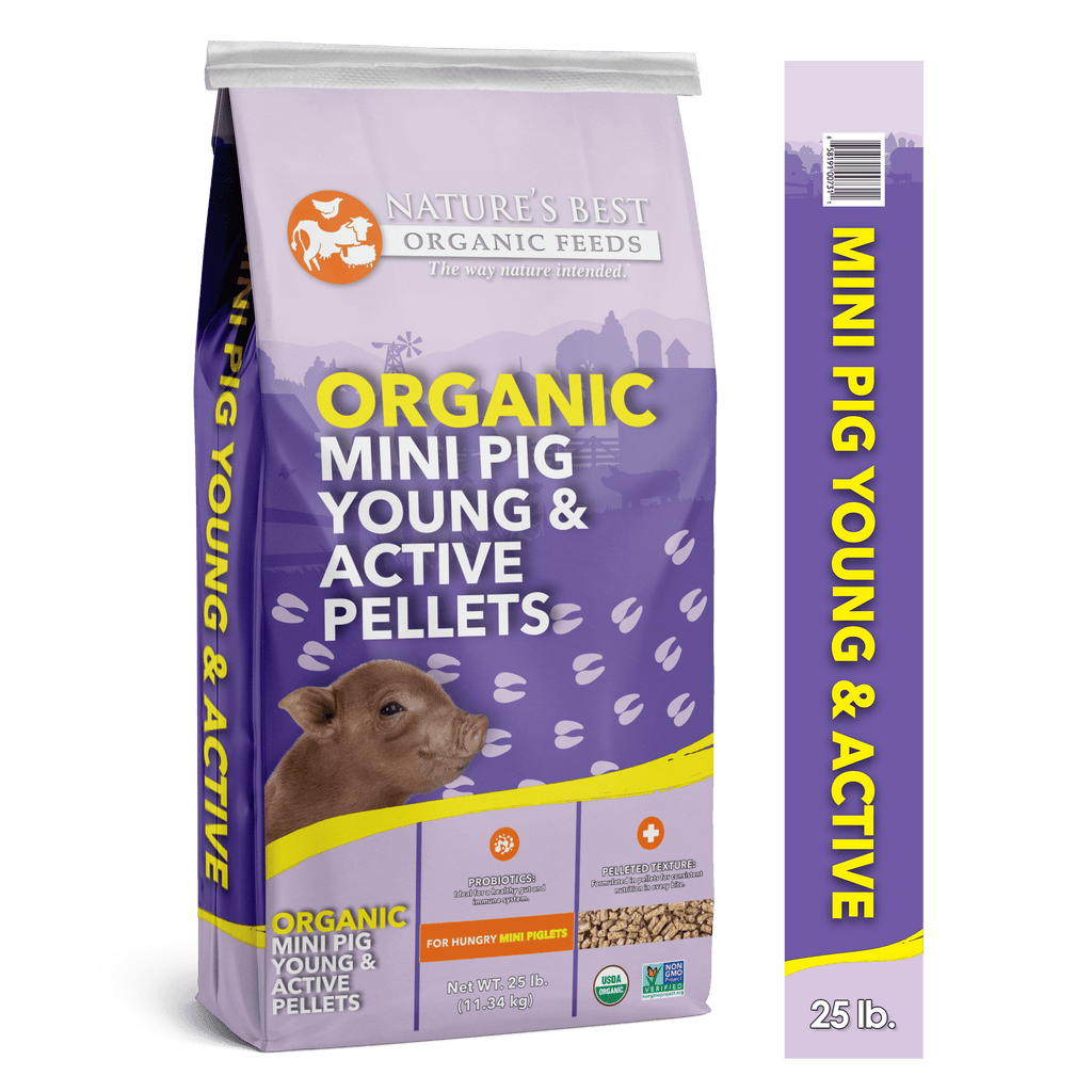 Organic Mini Pig Young & Active Pellets