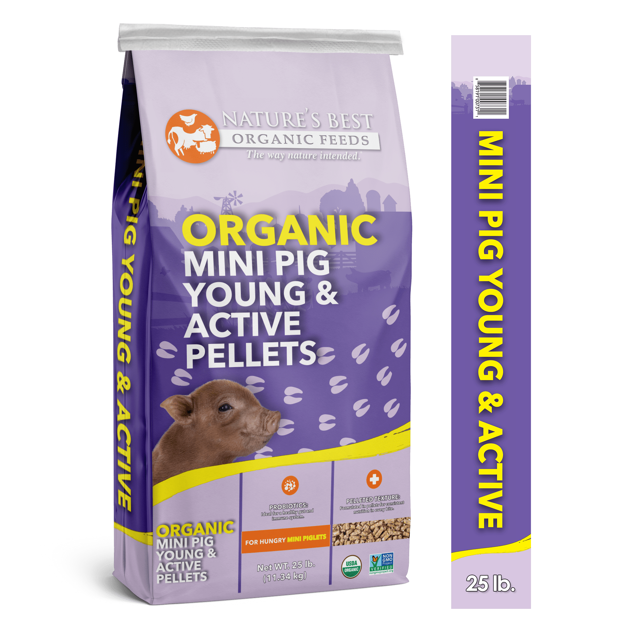 Organic Mini Pig Young & Active Pellets
