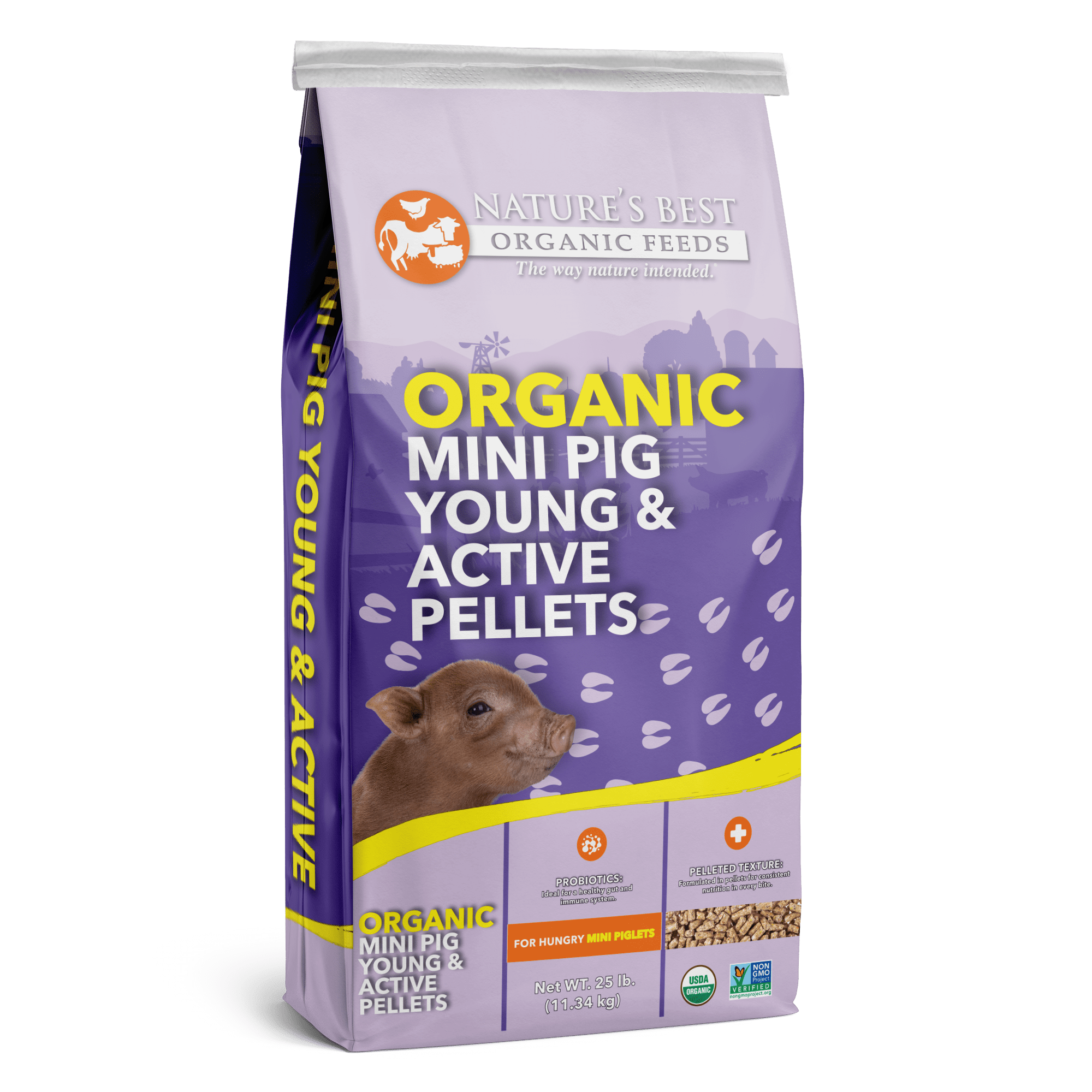 Organic Mini Pig Young & Active Pellets