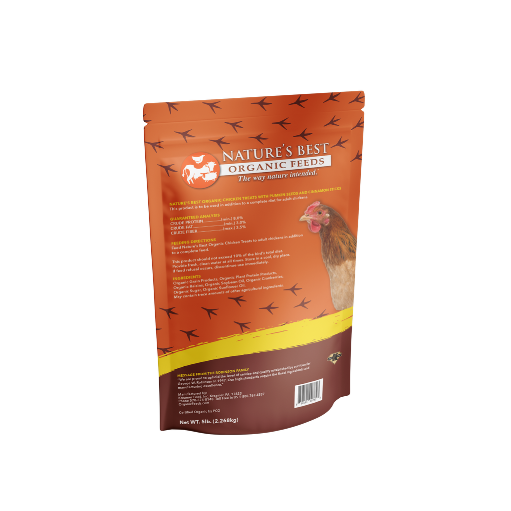 Organic Chicken Treats with Pumpkin Seeds & Cinnamon