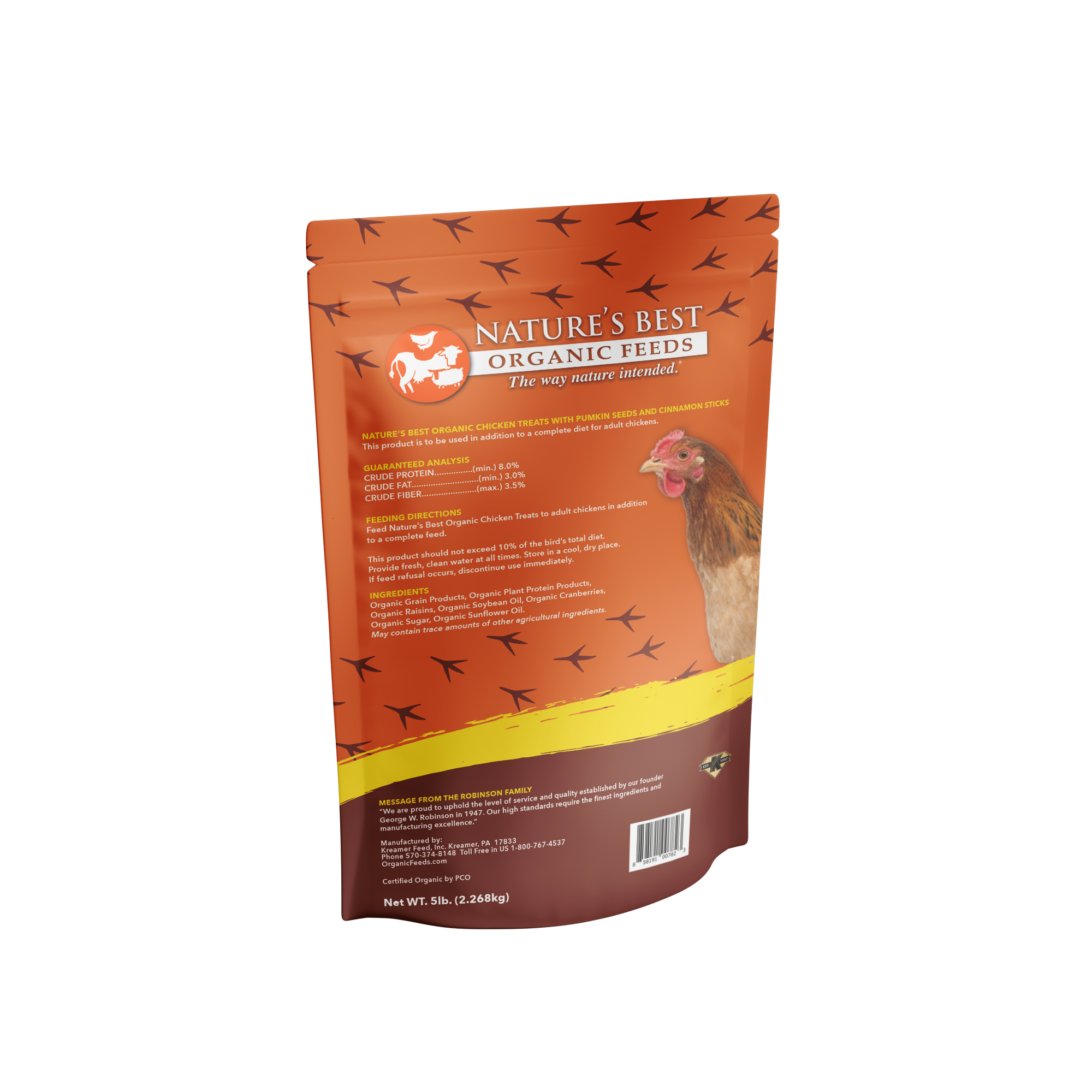 Organic Chicken Treats with Pumpkin Seeds & Cinnamon